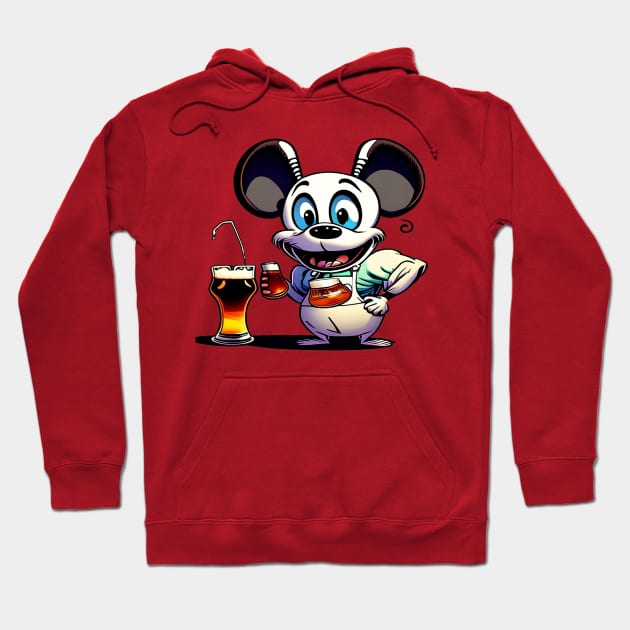 Brewmaster mouse Hoodie by sweetvision